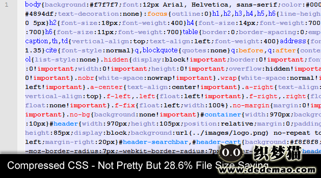 Compressed CSS